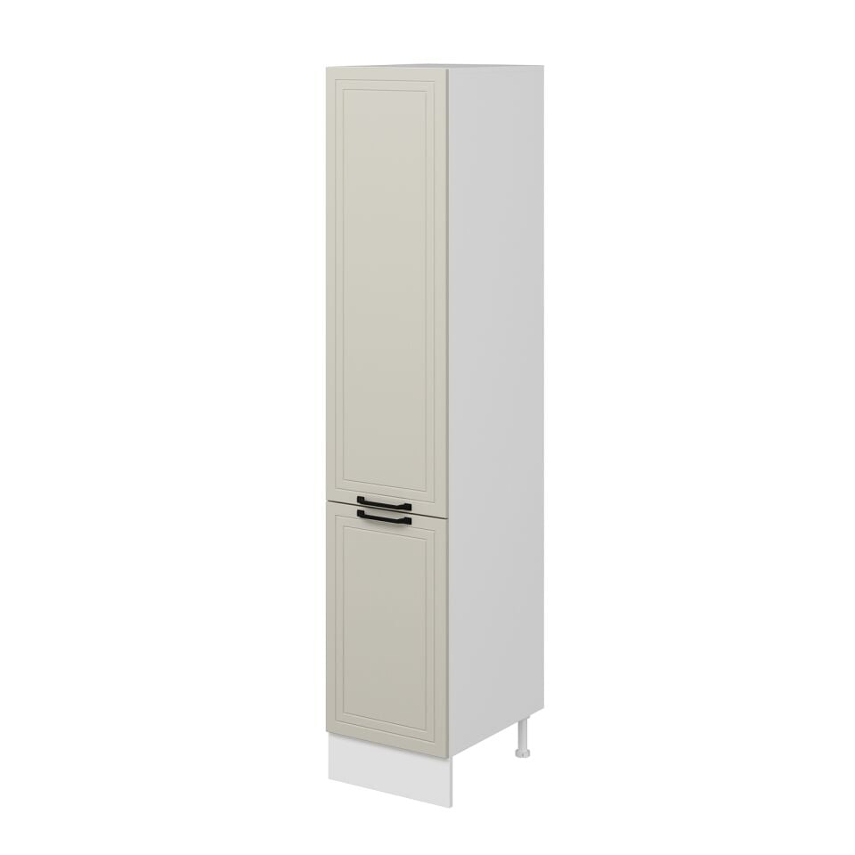 Alvinka Mutfak Modül Mbr_A 45-H222Cm Boy Dolabı Beyaz Kumtaşı