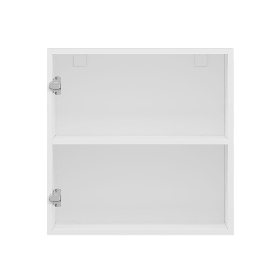 Alvinka Mutfak Modül Mbr_B Üst 1Dk1R 60-H60Cm Dolap Beyaz Beyaz Mdf