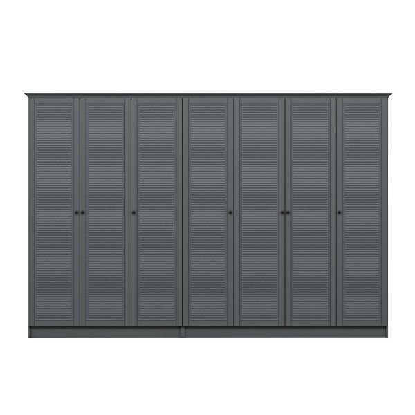 Kale 7 Kapaklı 4Ç Taçlı Dolap Antrasit Mebran Panjur Antrasit