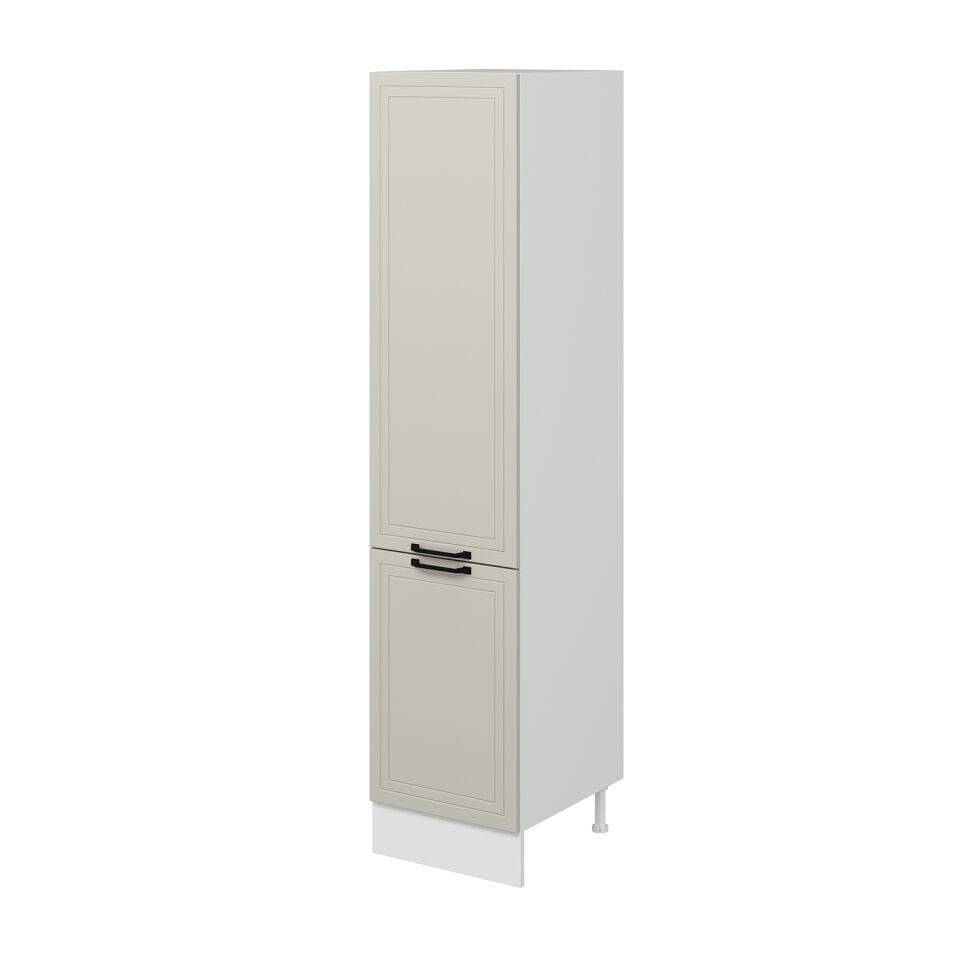 Alvinka Mutfak Modül Mbr_A 50-H222Cm Boy Dolabı Beyaz Kumtaşı