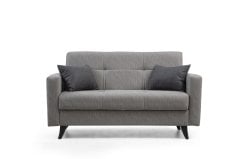 Polya İkili Koltuk Açık Gri