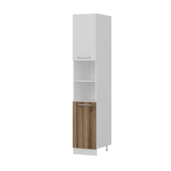 Minar 40 Cm Mutfak Boy Dolabı - Beyaz/Dore D40-D2