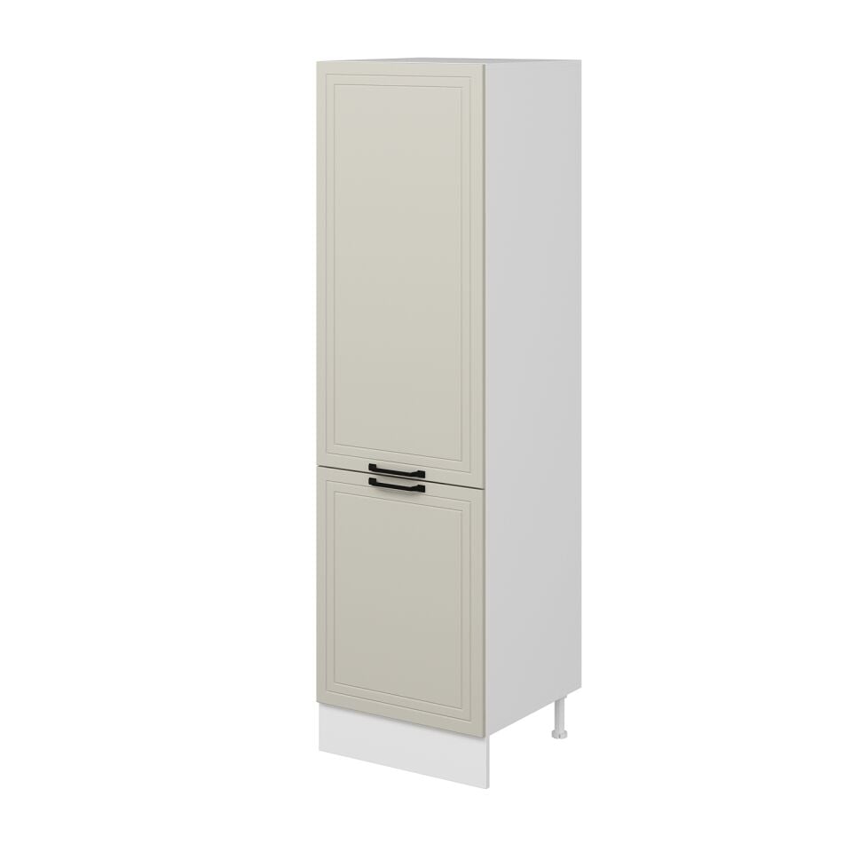 Alvinka Mutfak Modül Mbr_A 60-H210Cm Boy Dolabı Beyaz Kumtaşı