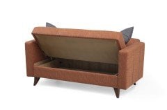 Polya İkili Koltuk Kiremit