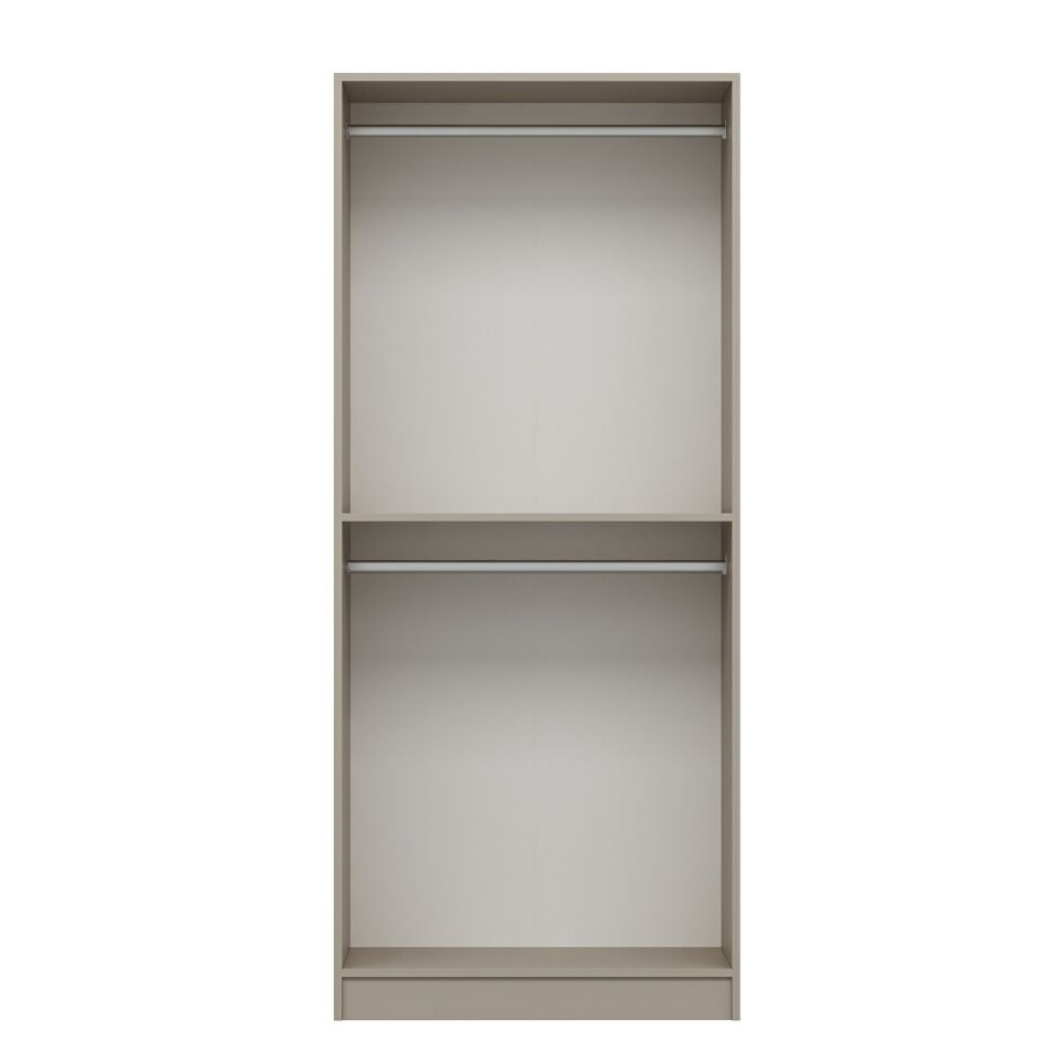 Nisa 2 Kapaklı Dolap Kumtaşı Reflekte Cam