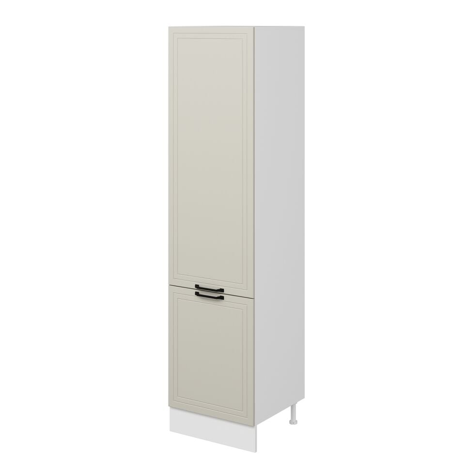 Alvinka Mutfak Modül Mbr_A 60-H240Cm Boy Dolabı Beyaz Kumtaşı