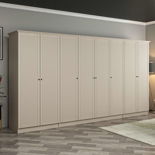 Kale 8 Kapaklı 2Ç Taçlı Dolap Kumtaşı Mebran Panjur Kumtaşı