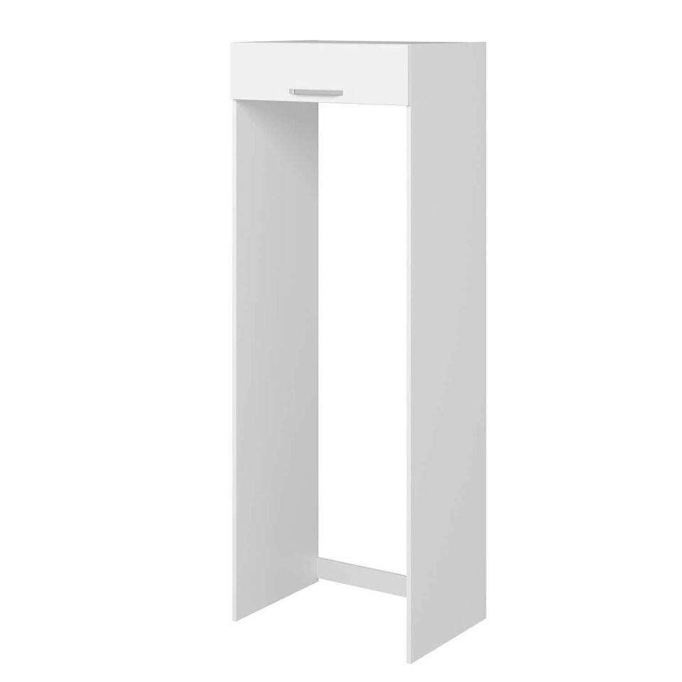 Alvinka Mutfak Modül Duz 80-H222Cm Buz Dolabı Beyaz Beyaz Mdf