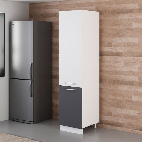 Minar 50 Cm Mutfak Boy Dolabı - Beyaz/Antrasit D50-A1
