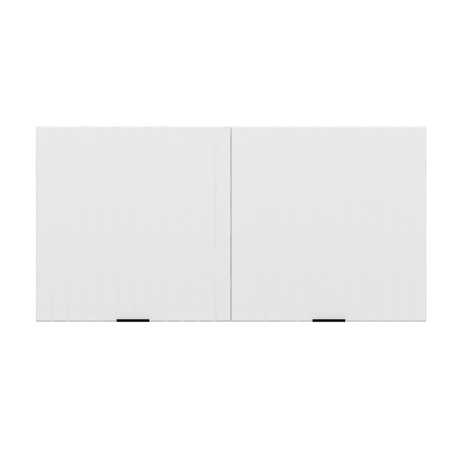 Alvinka Mutfak Modül Mbr_B Üst 2Dk1R 120-H60Cm Dolap Beyaz Beyaz Mdf