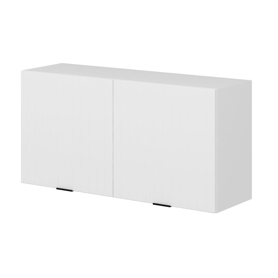 Alvinka Mutfak Modül Mbr_B Üst 2Dk1R 120-H60Cm Dolap Beyaz Beyaz Mdf