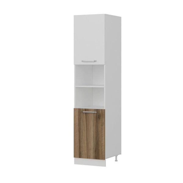 Minar 50 Cm Mutfak Boy Dolabı - Beyaz/Dore D50-D2