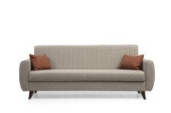 Alkon Üçlü Koltuk Bej