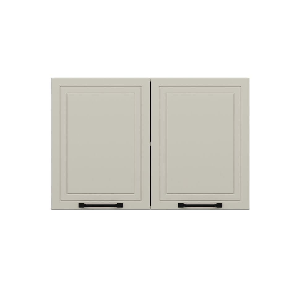 Alvinka Mutfak Modül Mbr_A Üst 2Dk1R 90-H60Cm Dolap Beyaz Kumtaşı