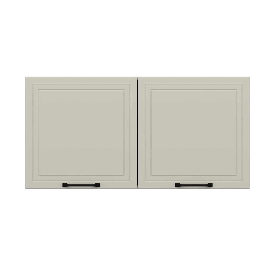 Alvinka Mutfak Modül Mbr_A Üst 2Dk1R 120-H60Cm Dolap Beyaz Kumtaşı