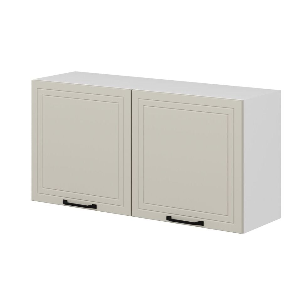 Alvinka Mutfak Modül Mbr_A Üst 2Dk1R 120-H60Cm Dolap Beyaz Kumtaşı
