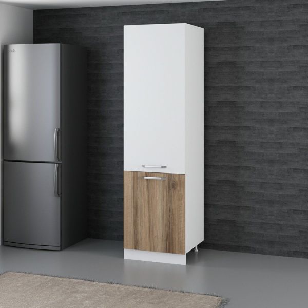 Minar 60 Cm Mutfak Boy Dolabı - Beyaz/Dore D60-D1