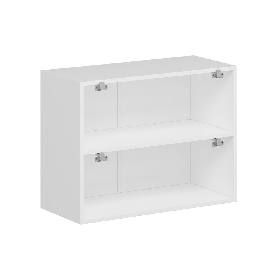 Alvinka Mutfak Modül Mbr_B Üst 2Yk1R 80-H60Cm Dolap Beyaz Beyaz Mdf