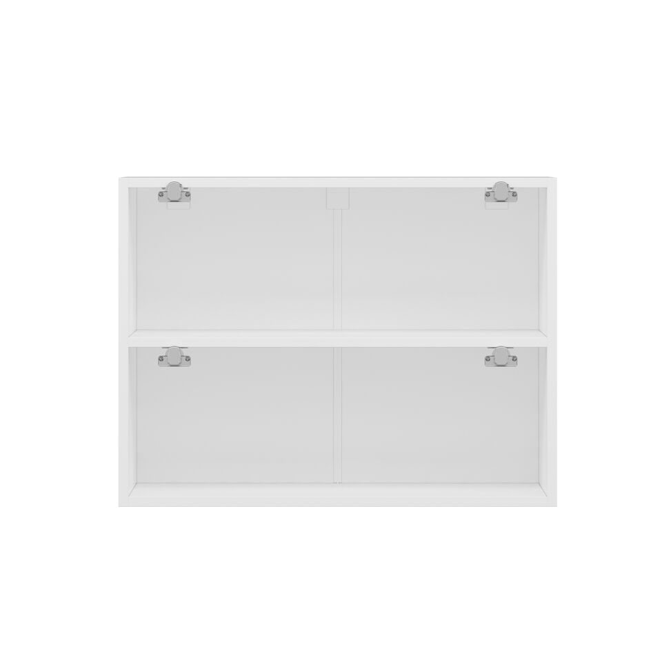 Alvinka Mutfak Modül Mbr_B Üst 2Yk1R 80-H60Cm Dolap Beyaz Beyaz Mdf