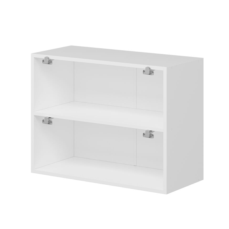 Alvinka Mutfak Modül Mbr_B Üst 2Yk1R 80-H60Cm Dolap Beyaz Beyaz Mdf