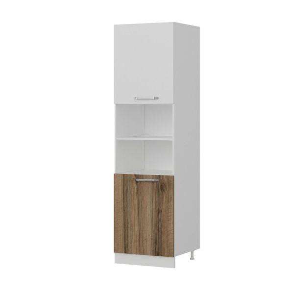 Minar 60 Cm Mutfak Boy Dolabı - Beyaz/Dore D60-D2