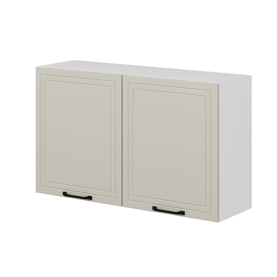 Alvinka Mutfak Modül Mbr_A Üst 2Dk1R 120-H72Cm Dolap Beyaz Kumtaşı