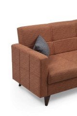 Polya Üçlü Koltuk Kiremit