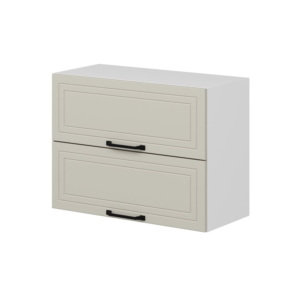 Alvinka Mutfak Modül Mbr_A Üst 2Yk1R 80-H60Cm Dolap Beyaz Kumtaşı