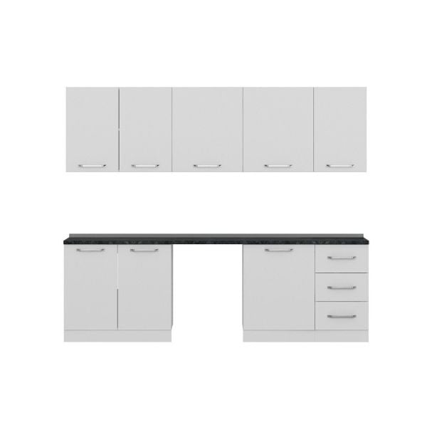 Minar 255 Cm Mutfak Dolabı Beyaz 255-B9