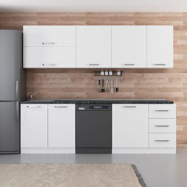 Minar 255 Cm Mutfak Dolabı Beyaz 255-B10