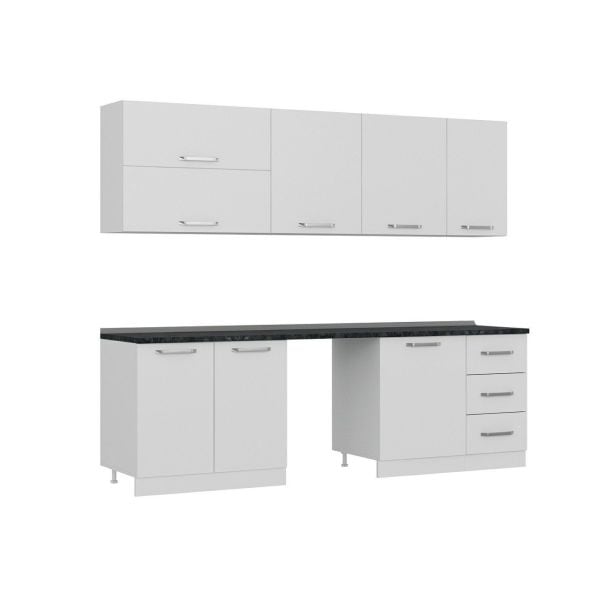 Minar 255 Cm Mutfak Dolabı Beyaz 255-B10