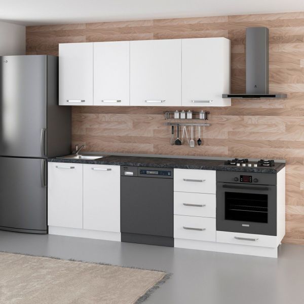 Minar 255 Cm Mutfak Dolabı Beyaz 255-B11