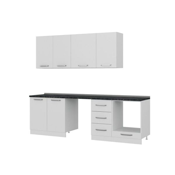 Minar 255 Cm Mutfak Dolabı Beyaz 255-B11