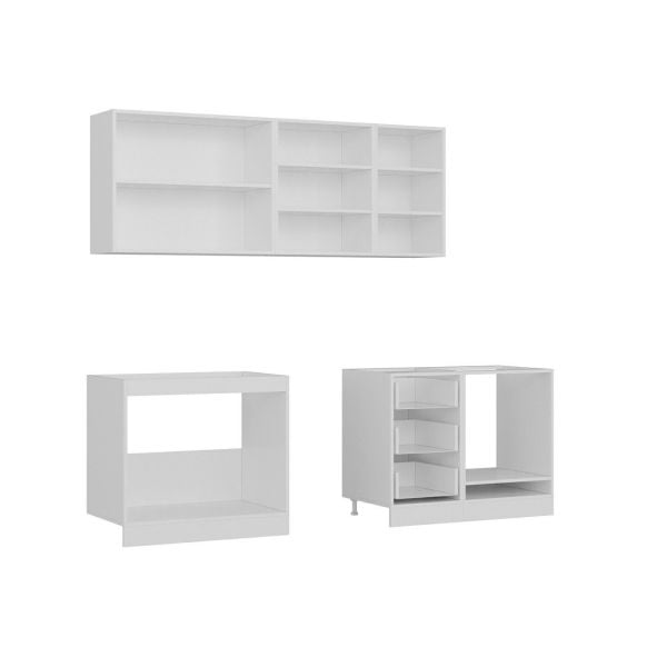 Minar 255 Cm Mutfak Dolabı Beyaz 255-B11