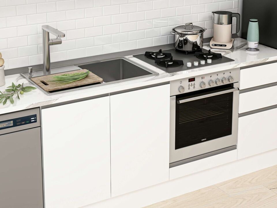 Alvinka 290X210 Cm High Gloss Mutfak Dolabı Mb-E80B45S45-1 High Gloss | Beyaz - Mdf