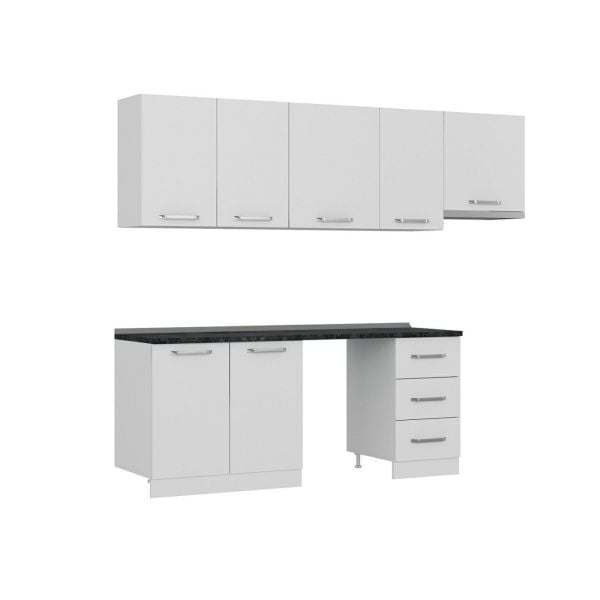 Minar 255 Cm Mutfak Dolabı Beyaz 255-B12