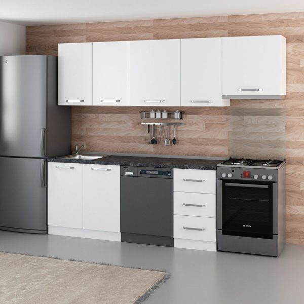 Minar 255 Cm Mutfak Dolabı Beyaz 255-B12