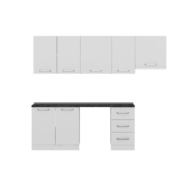 Minar 255 Cm Mutfak Dolabı Beyaz 255-B12