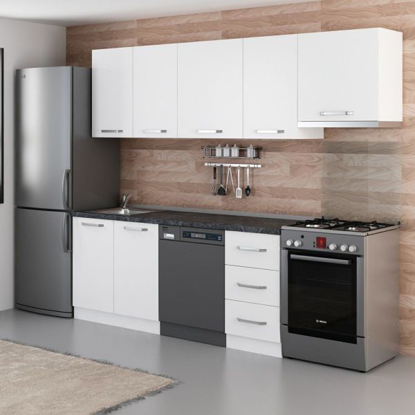 Minar 255 Cm Mutfak Dolabı Beyaz 255-B12