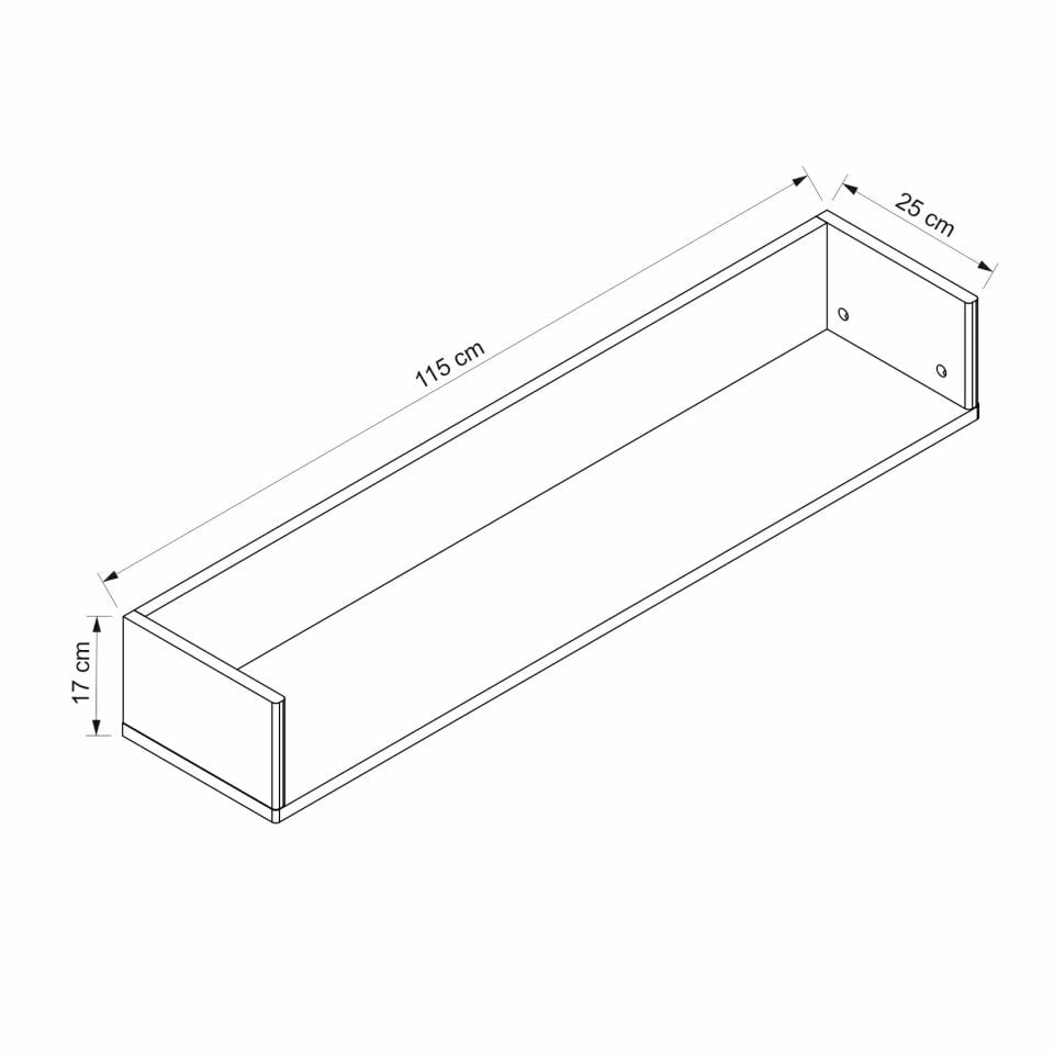 Valento Üst Raflı Tv Ünitesi - Aytaşı-Traverten