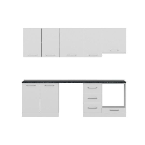 Minar 255 Cm Mutfak Dolabı Beyaz 255-B13