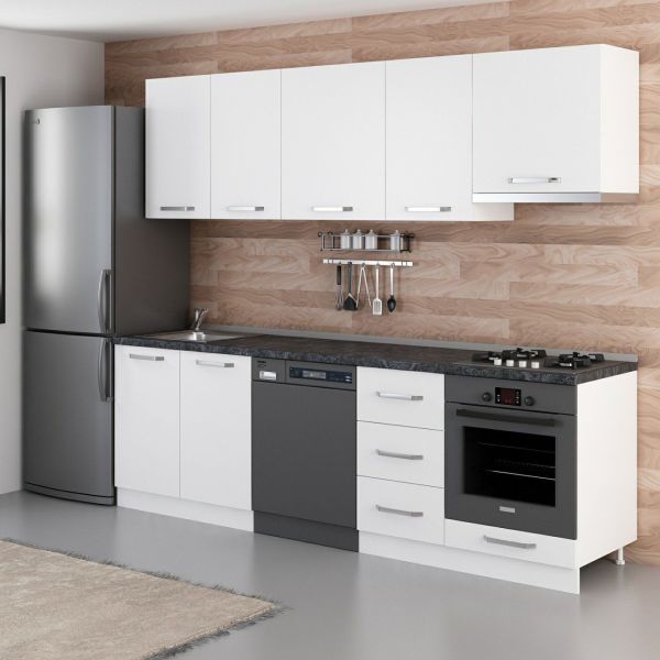 Minar 255 Cm Mutfak Dolabı Beyaz 255-B13