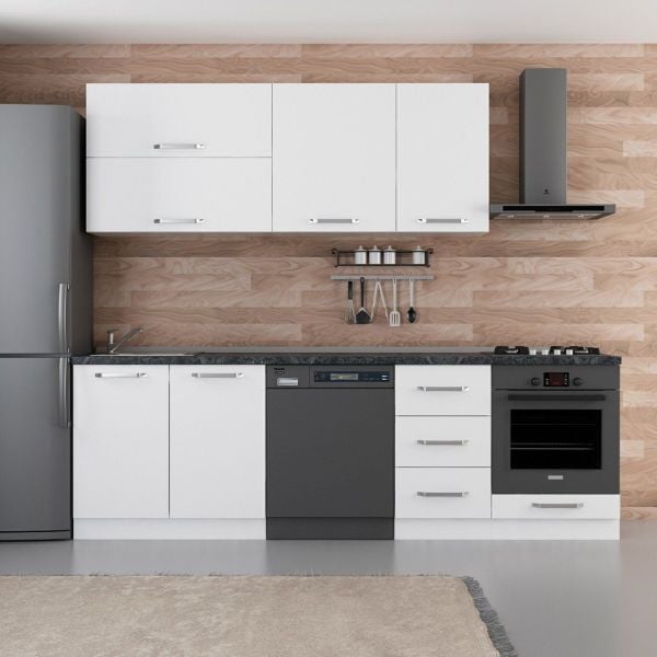 Minar 255 Cm Mutfak Dolabı Beyaz 255-B14