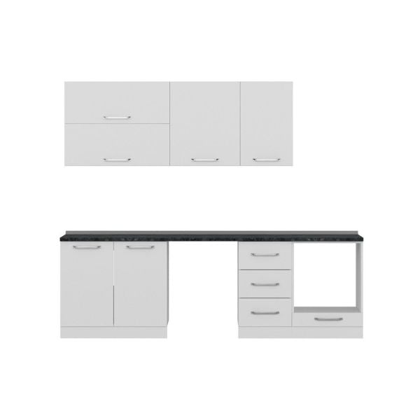 Minar 255 Cm Mutfak Dolabı Beyaz 255-B14