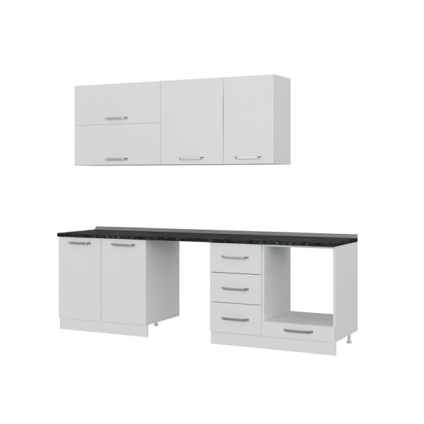 Minar 255 Cm Mutfak Dolabı Beyaz 255-B14