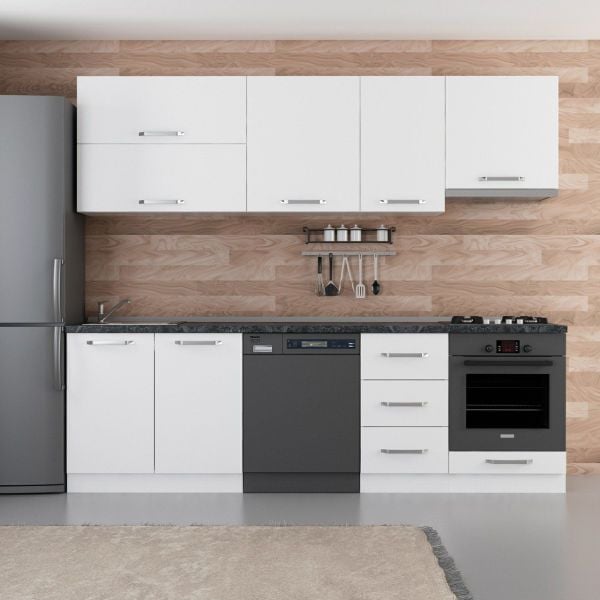 Minar 255 Cm Mutfak Dolabı Beyaz 255-B16