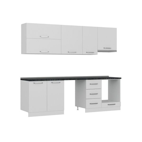 Minar 255 Cm Mutfak Dolabı Beyaz 255-B16