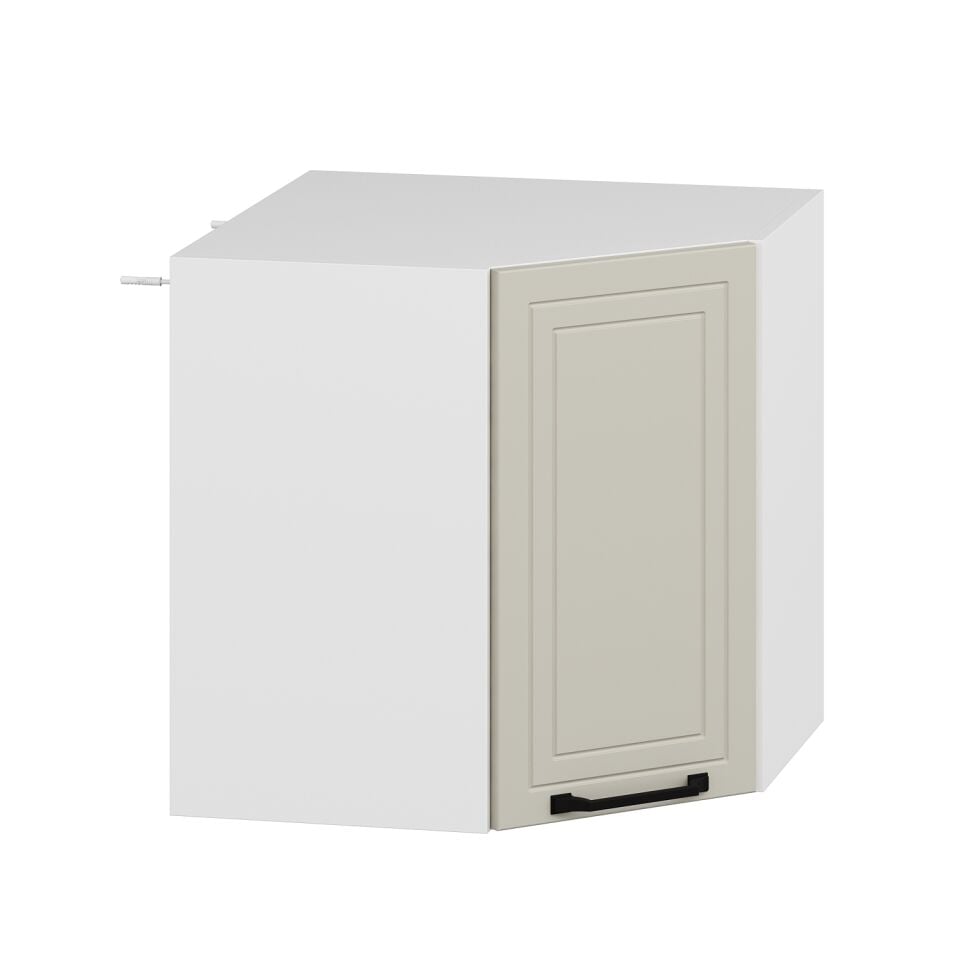 Alvinka Mutfak Modül Mbr_A Üst 1Dk1R 60-H60Cm Köşe Dolap Beyaz Kumtaşı