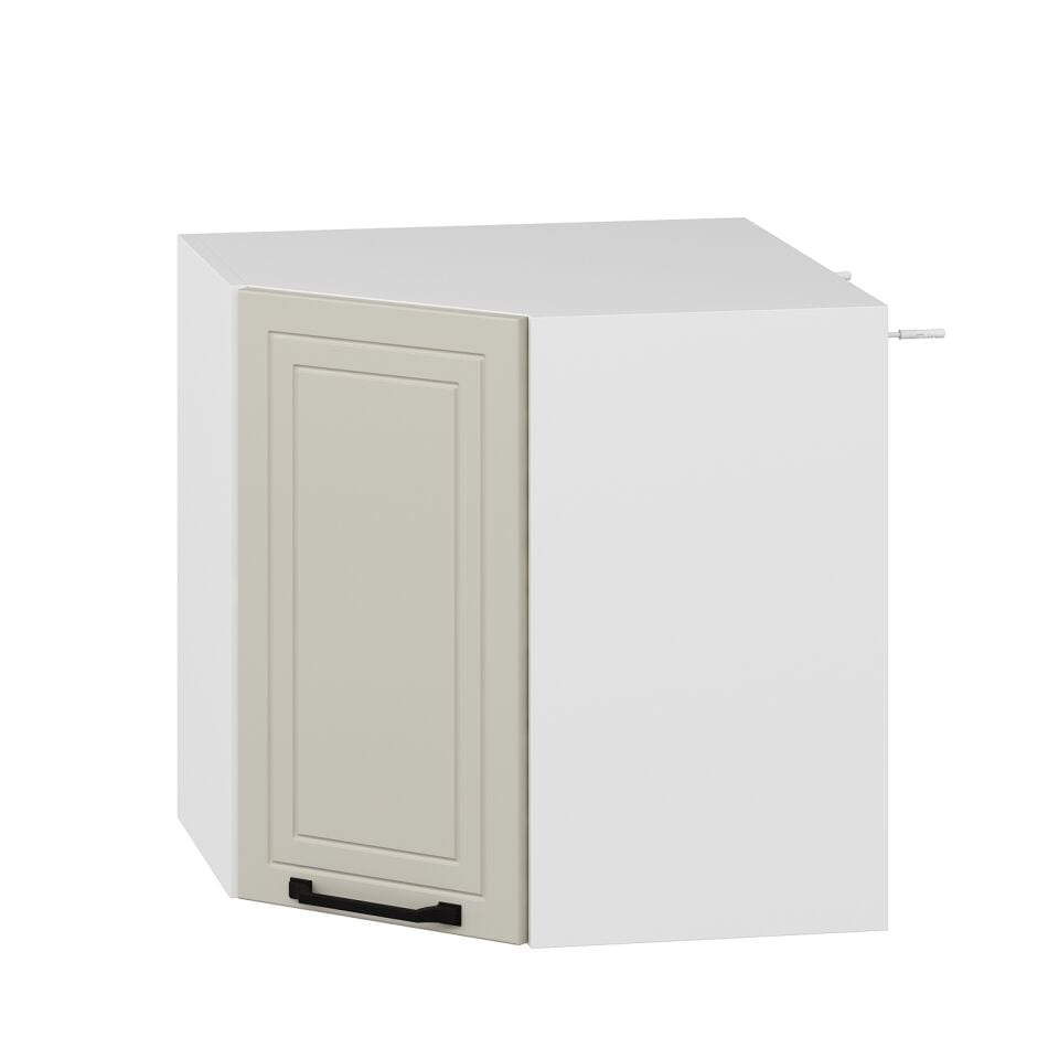 Alvinka Mutfak Modül Mbr_A Üst 1Dk1R 60-H60Cm Köşe Dolap Beyaz Kumtaşı