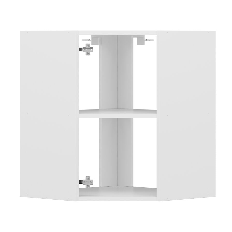 Alvinka Mutfak Modül Mbr_A Üst 1Dk1R 60-H72Cm Köşe Dolap Beyaz Kumtaşı